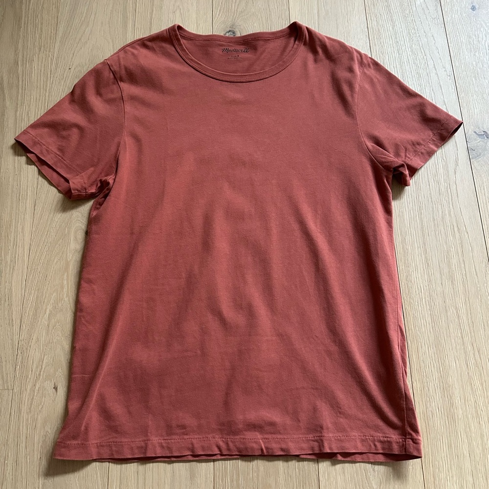 Madewell Men's Short Sleeve Tee in Rust